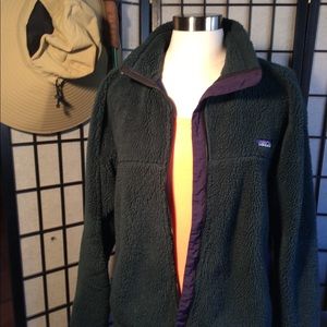 PATAGONIA Deep Forest Green Fleece Jacket, L